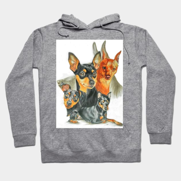 Miniature Pinscher Hoodie by BarbBarcikKeith